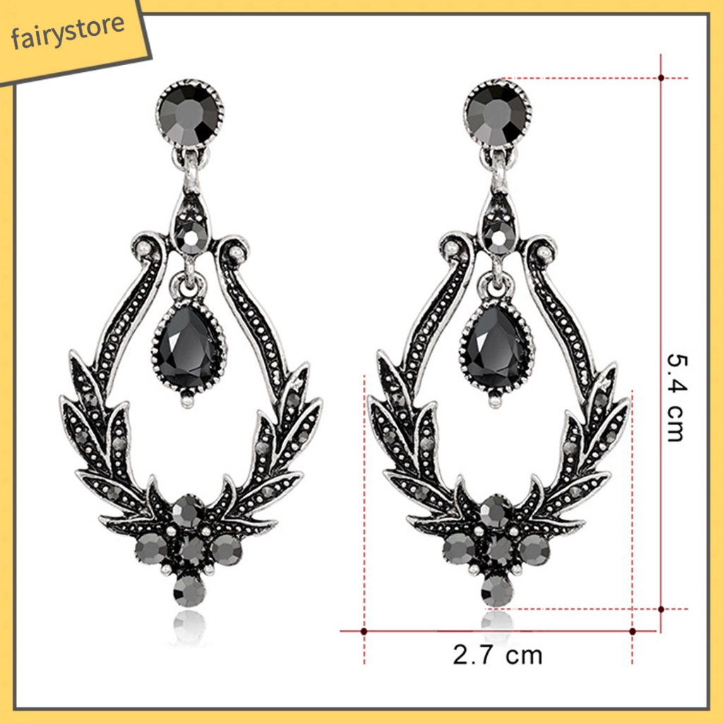 1 Đôi Bông Tai Thiết Kế Rỗng Chống Mài Mòn Sang Trọng