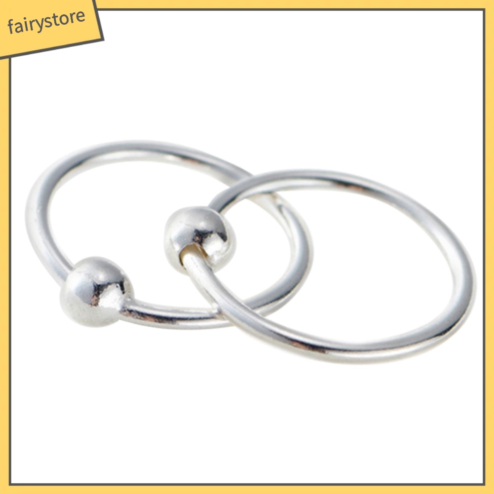 Bông Tai Mạ Bạc Hình Tròn Thời Trang Dành Cho Nữ