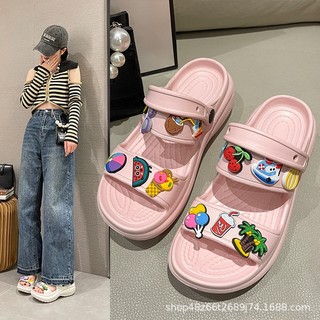 Sandal Đế Dày Thời Trang Mùa Hè Hàn Quốc 2024 Cho Nữ