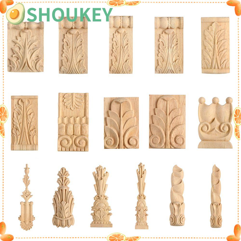 Phụ Kiện Chân Ghế Bằng Gỗ Chạm Khắc Thủ Công Nhiều Phong Cách Vintage SHOUKEY