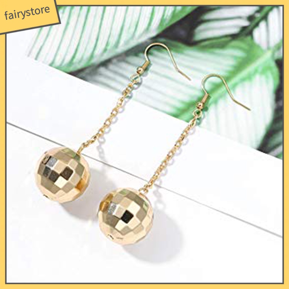 Bông Tai Chuỗi Dài Phối Bóng Tua Rua Thời Trang Cho Nữ