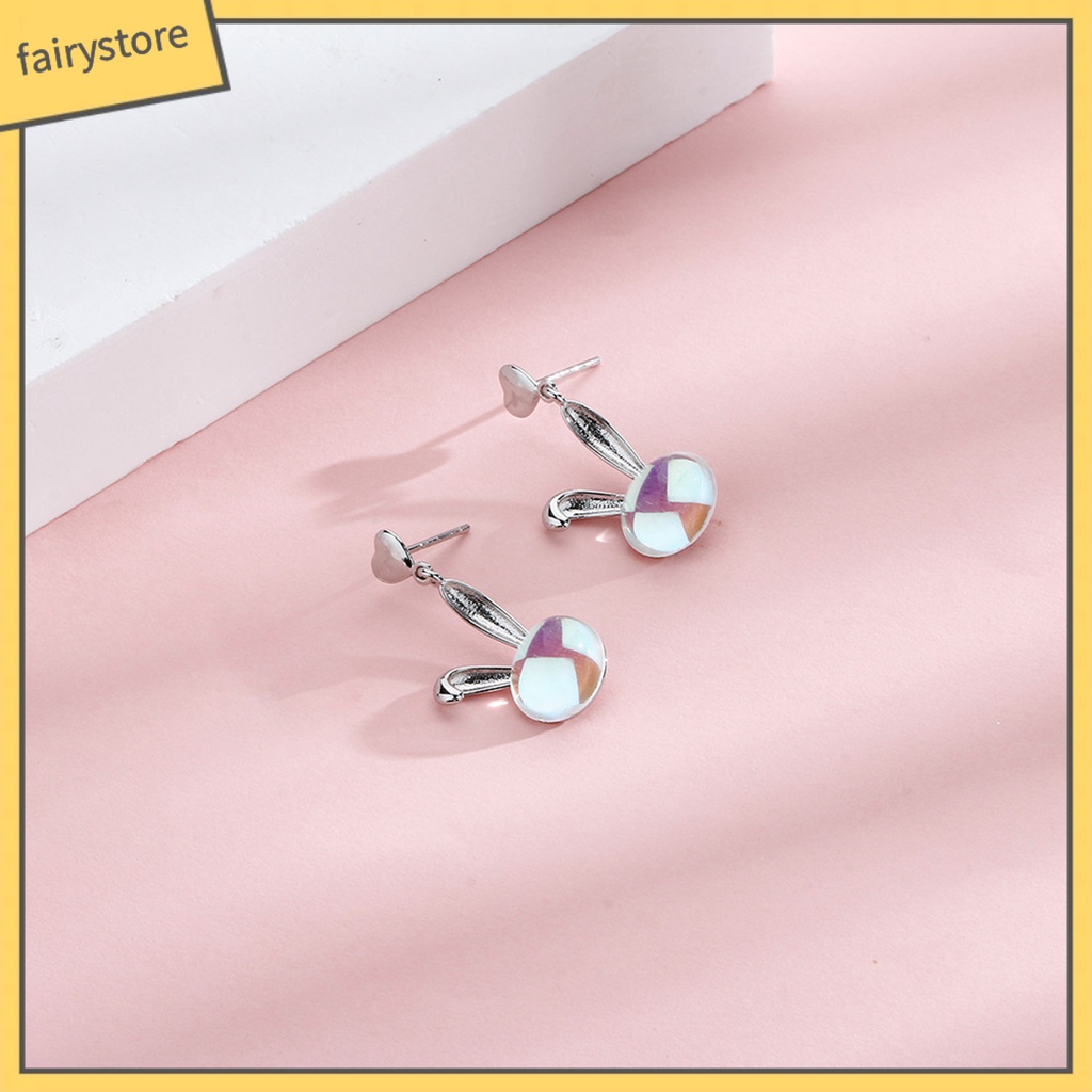 1 Bông Tai Hình Mặt Trăng / Trái Tim / Đá Mặt Trăng Bằng Đồng Trang Trí Chống Rỉ Sét [FRO] [FRO] 1 Chiếc Bông Tai Đinh Tán / Trái Tim / Tai