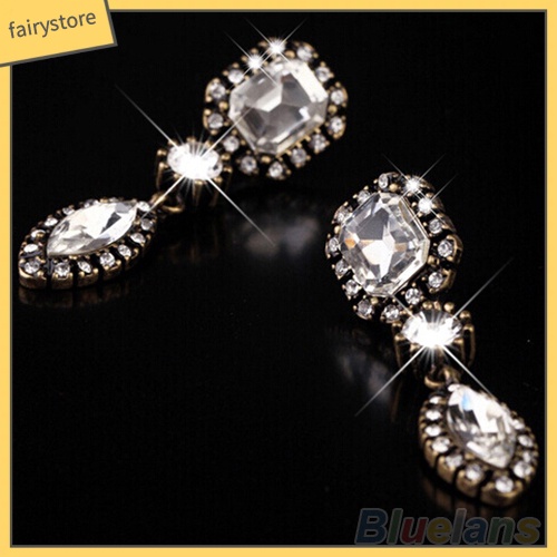 Bông Tai Tròn Đính Đá Thời Trang Dành Cho Nữ