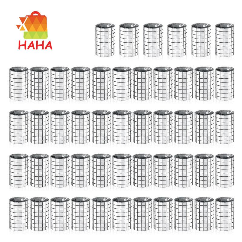 Set 24000 Miếng Dán Tráng Gương Hình Vuông Họa Tiết Mosaic Tự Dính Trang Trí Thủ Công