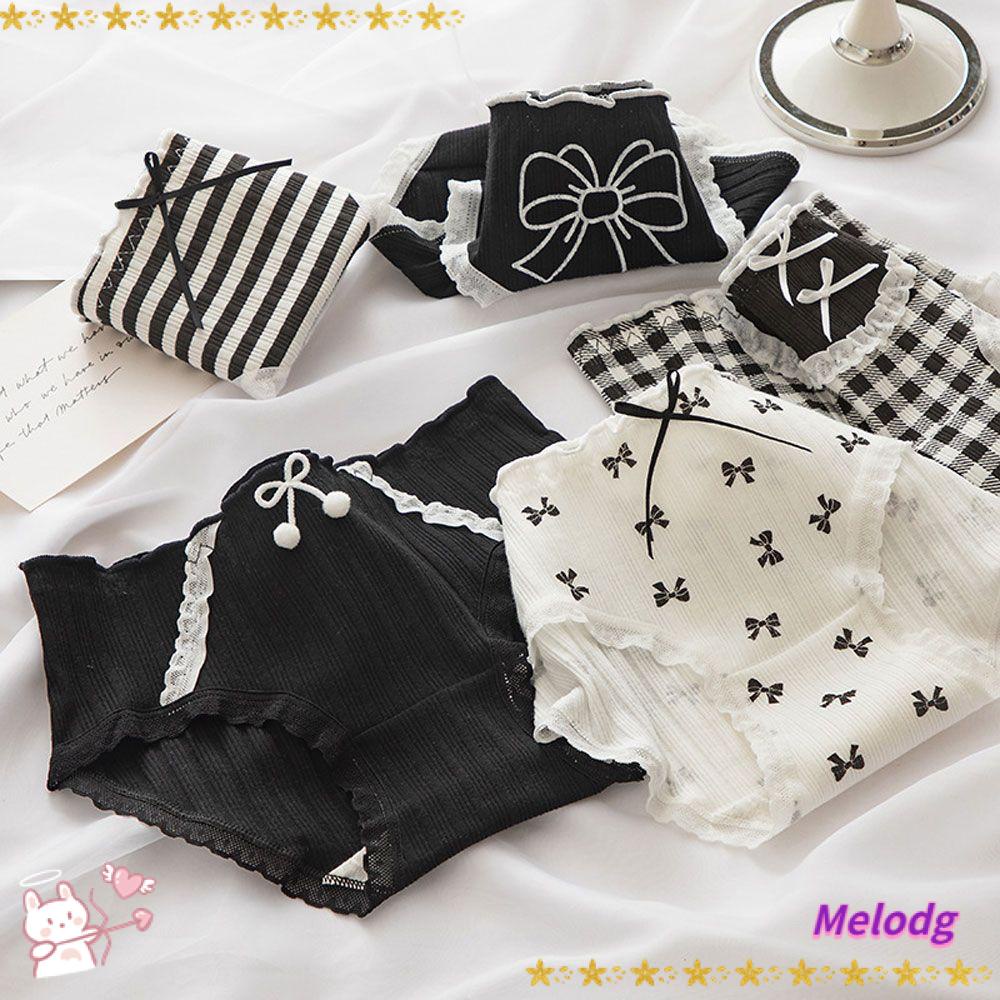 Bộ 6 Quần Lót Mềm Mại Quyến Rũ Phong Cách Harajuku Cho Nữ