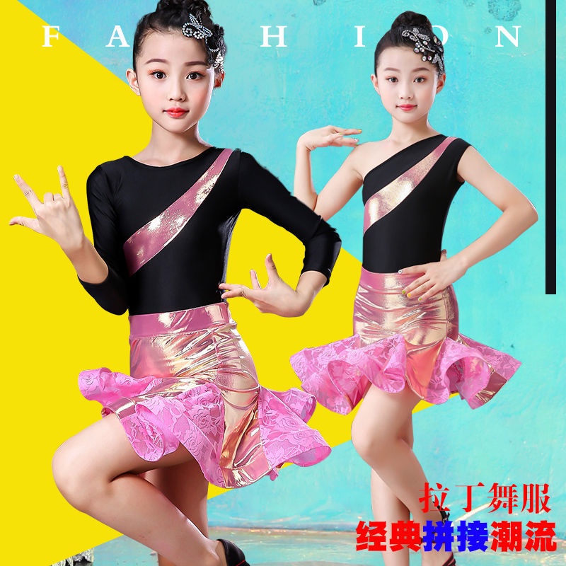 Đầm Khiêu Vũ Latin Không Tay Thời Trang Thu Đông Dành Cho Bé Gái