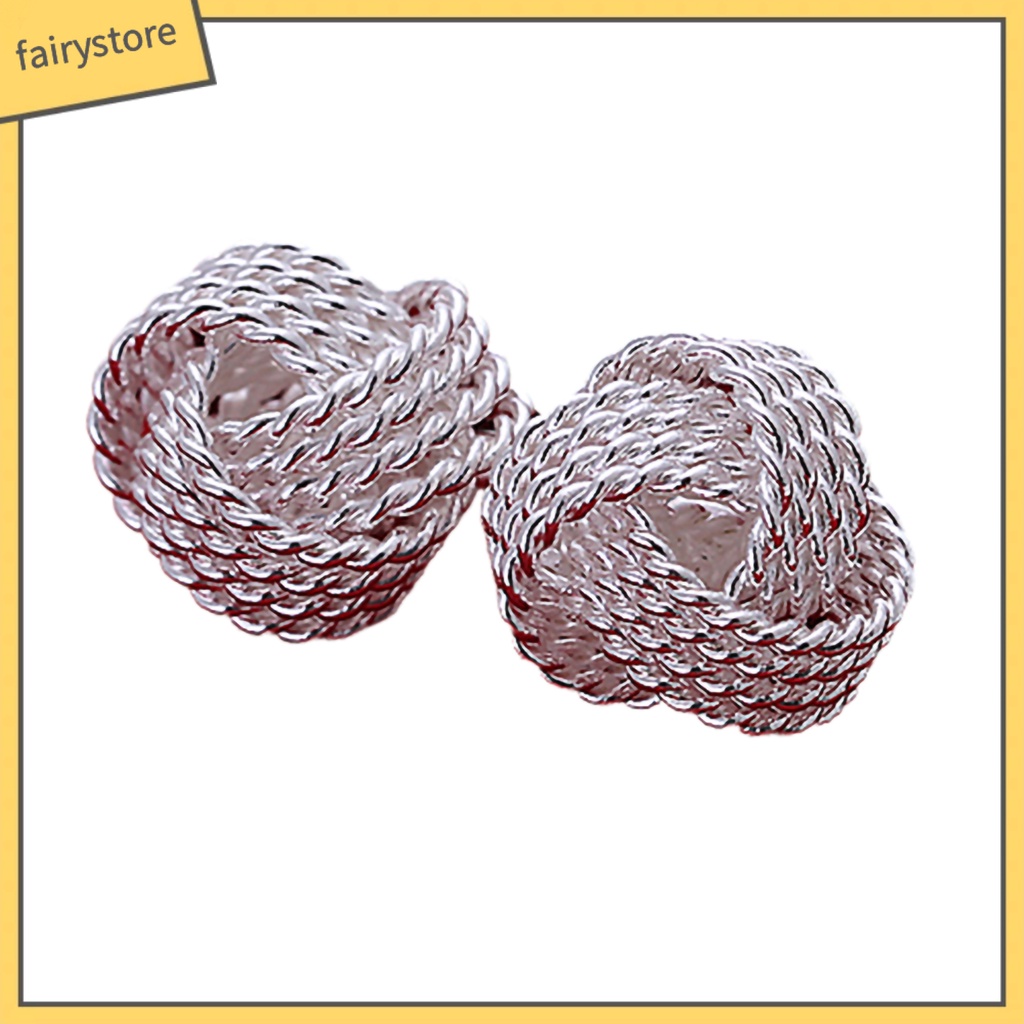 Bộ Khuyên Tai Bóng Lưới Hợp Kim Thân Thiện Với Da Thanh Lịch