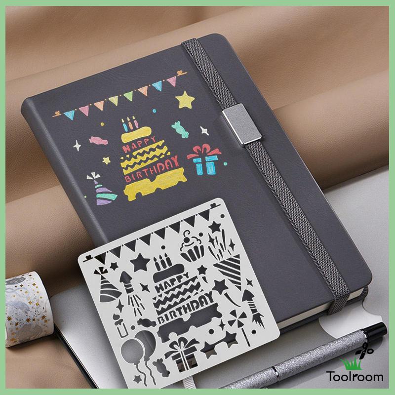 Khuôn Vẽ Graffiti Có Thể Tái Sử Dụng Dùng Trang Trí Sổ Tay / Thiệp