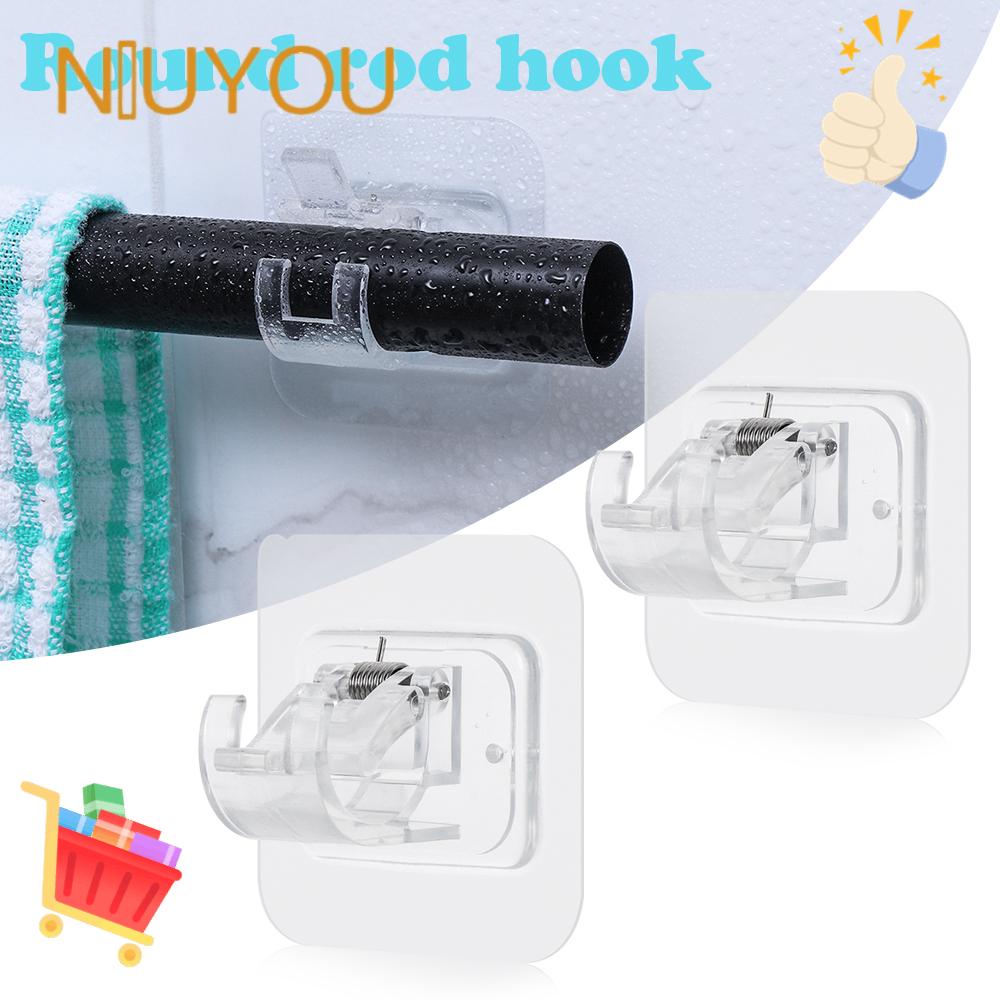 Set 2 Móc Treo Rèm Cửa Nhà Tắm Chịu Lực Tốt Tiện Dụng