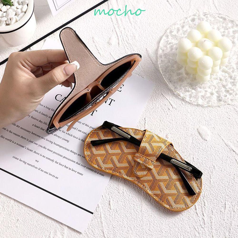 Hộp Đựng Mắt Kính Bằng Da PU Chống Nước In Chữ Cho Nam