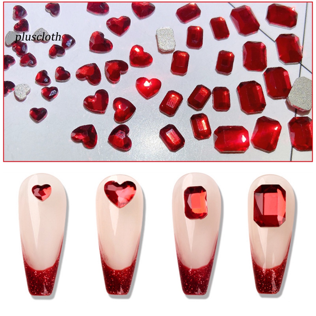 Bộ 10 Hạt Đá 2 Kiểu Tự Trang Trí Móng Tay Màu Sắc Tươi Sáng