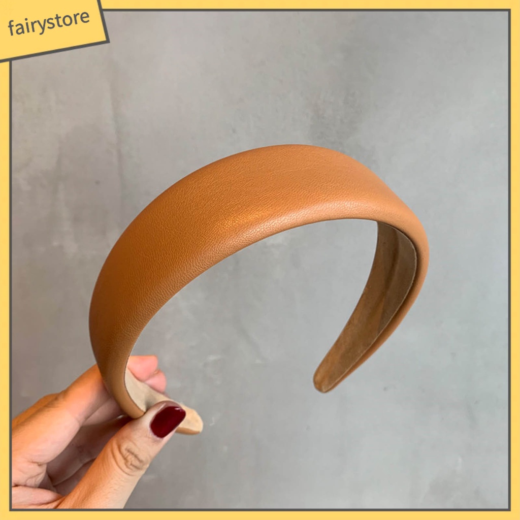 Băng Đô Cài Tóc Dày Dặn Màu Trơn Không Dễ Trượt Trọng Lượng Nhẹ Phong Cách Cổ Điển Cho Nữ