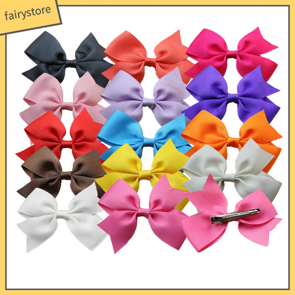 Set 10 KẹP TóC HìNh Nơ NhiềU MàU ThờI Trang Cho Nữ