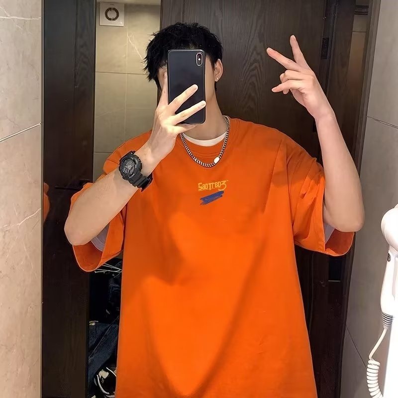 Áo phông nam big size có size lớn M-8xl Áo thun unisex nam nữ form rộng tay lỡ phông In Hình Hoạt Hình Phong Cách Mỹ Thời