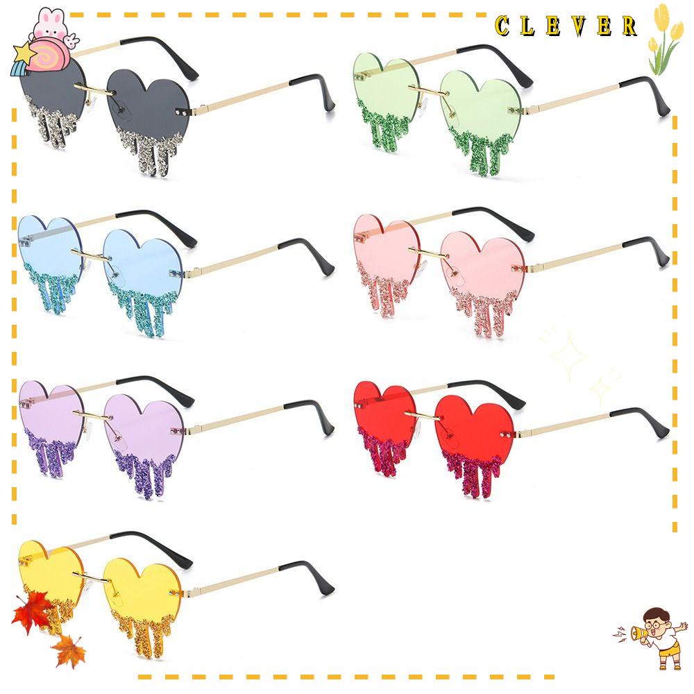 Kính Mát Hình Trái Tim Thời Trang Halloween Cho Nữ