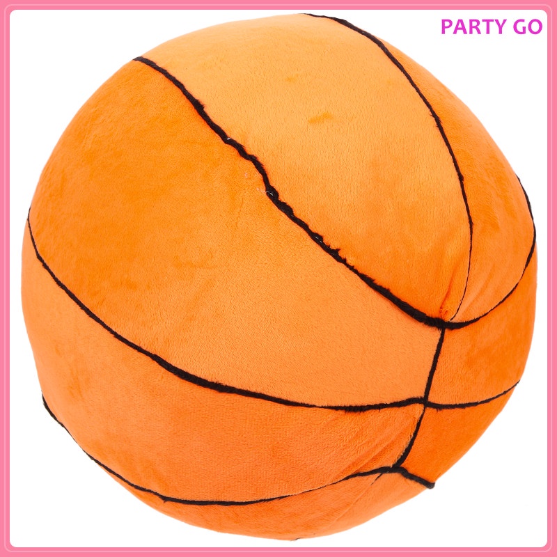 Gối Nhồi Bông Pp Hình Quả Bóng Rổ Trang Trí Phòng Bé 24x24x24cm