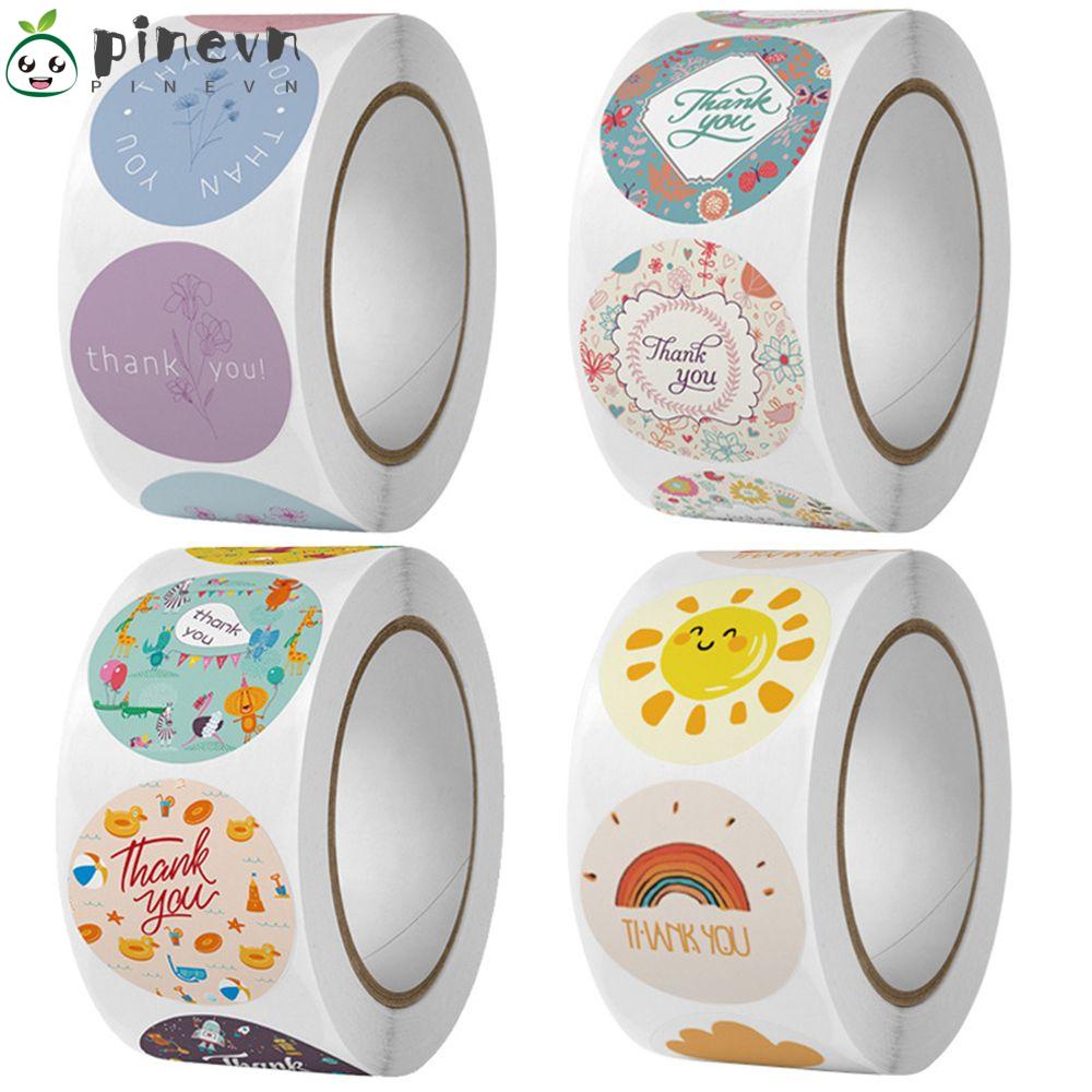 Nhãn Dán Hình Bánh Donut Và Mặt Trời Màu Cầu Vồng Dùng Trang Trí Tiệc Lễ Tạ Ơn