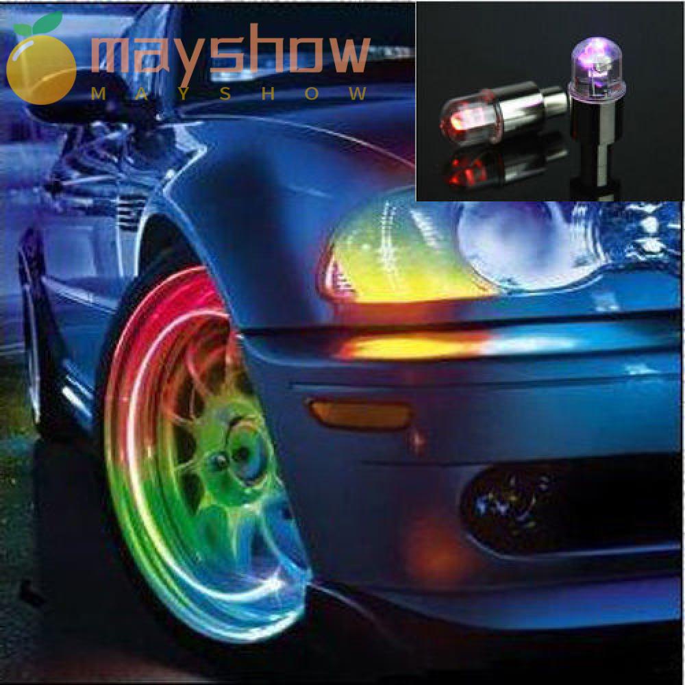 1 Cặp Nắp Van Bánh Xe Đạp / Xe Hơi Có Đèn Chuyển Động