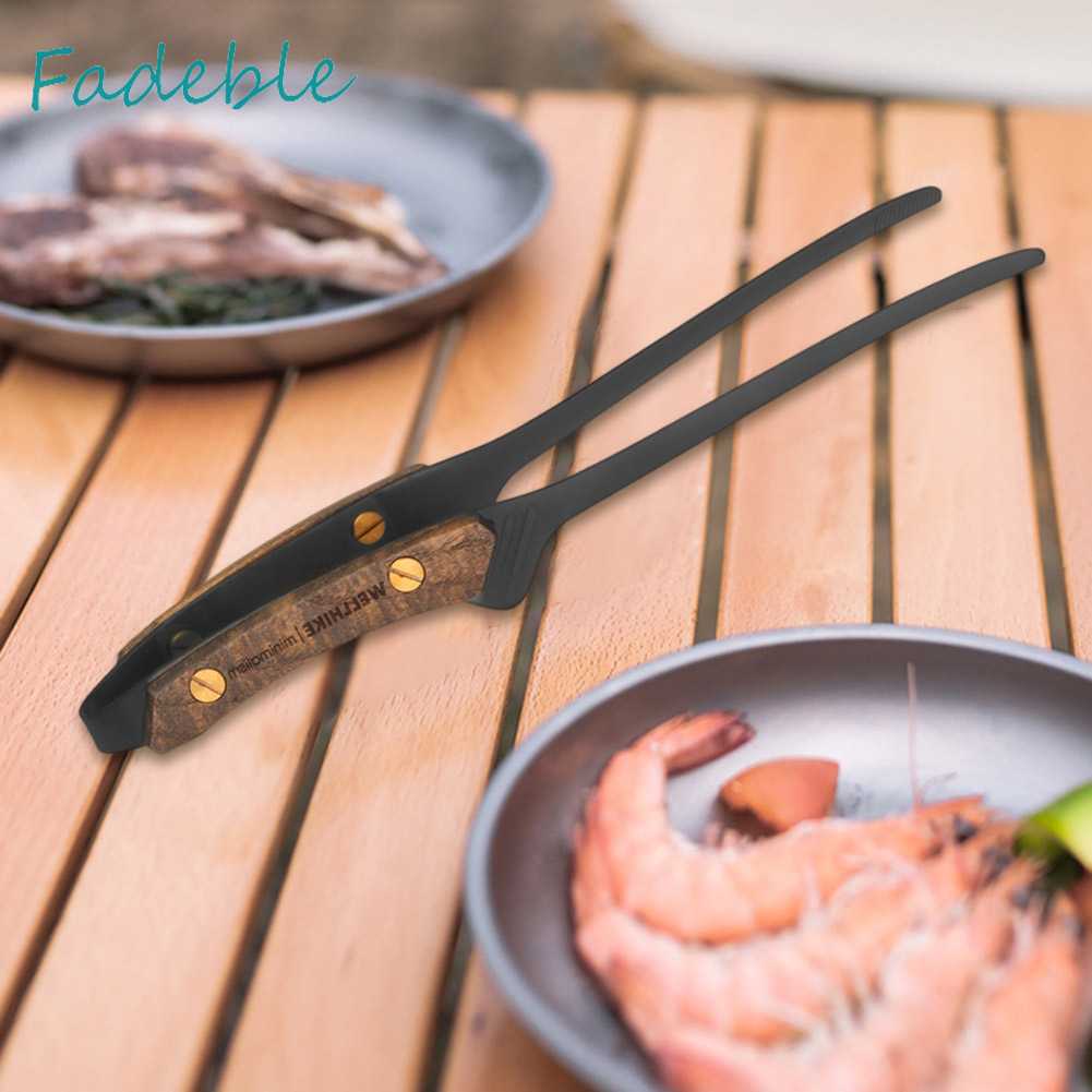 Kẹp Gắp Đồ Nướng BBQ Cổ Điển Chống Bỏng Cho Hoạt Động Cắm Trại Ngoài Trời
