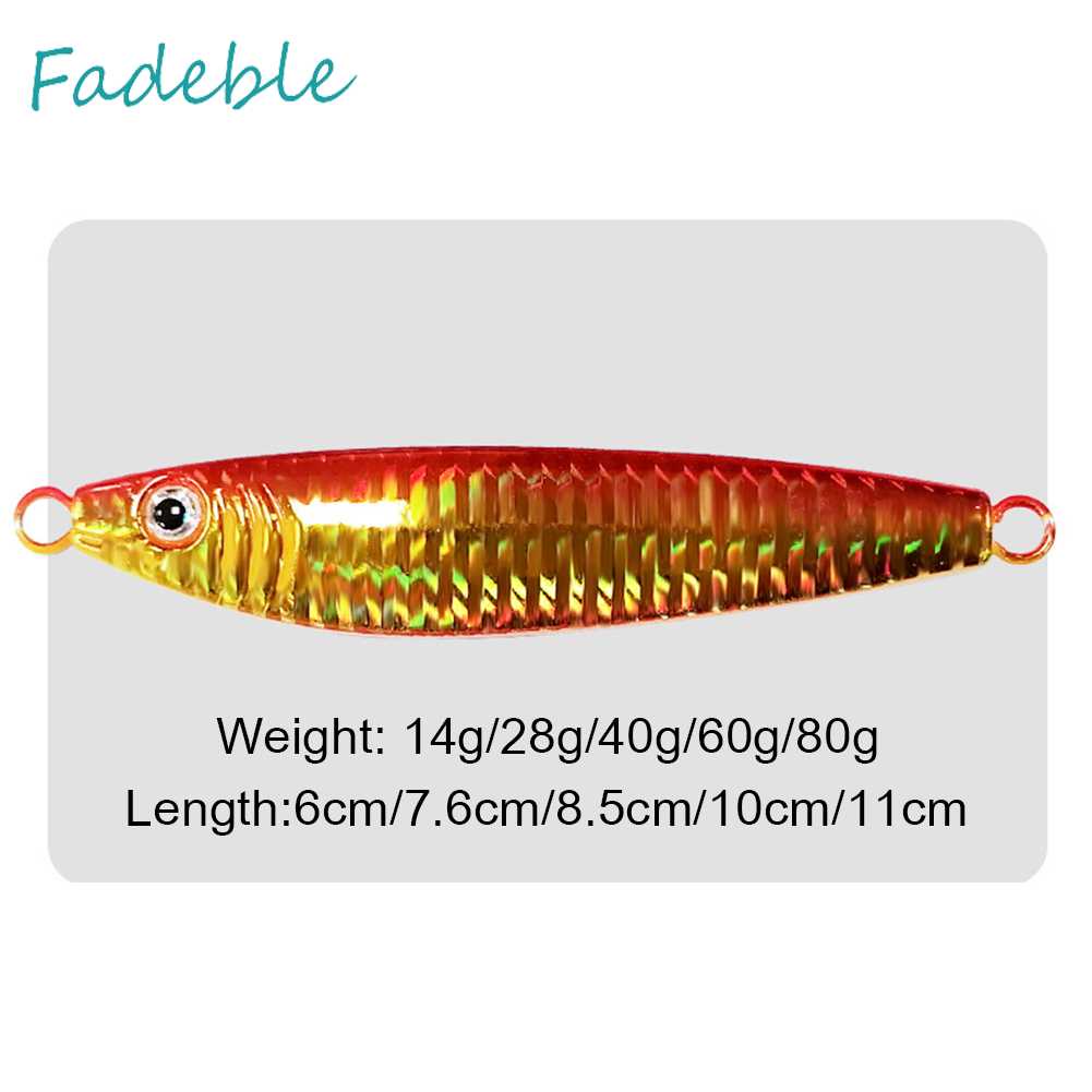 Mồi Câu Cá Phát Sáng Trọng Lượng 14g / 28g / 40g / 60g / 80g