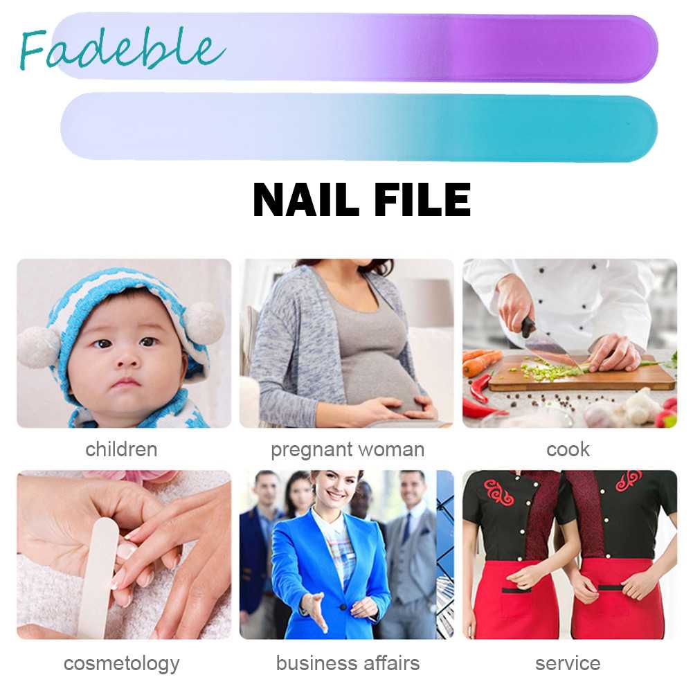 Dụng Cụ Mài Móng Tay Bằng Thủy Tinh Bền Bỉ Nhỏ Gọn