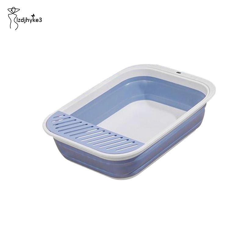 [lzdjhyke3] Hộp Đi Vệ Sinh Bán Nguyệt Gấp Lại Được Nhỏ Gọn Cho Thú Cưng Đi Du Lịch