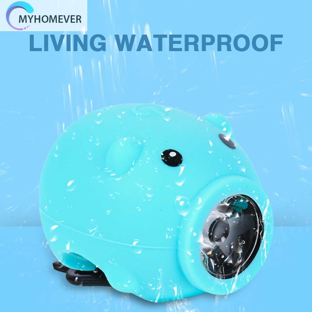 Đèn Chiếu Sáng Phía Trước 3 Chế Độ Hình Chú Heo Hoạt Hình Trang Trí Xe C