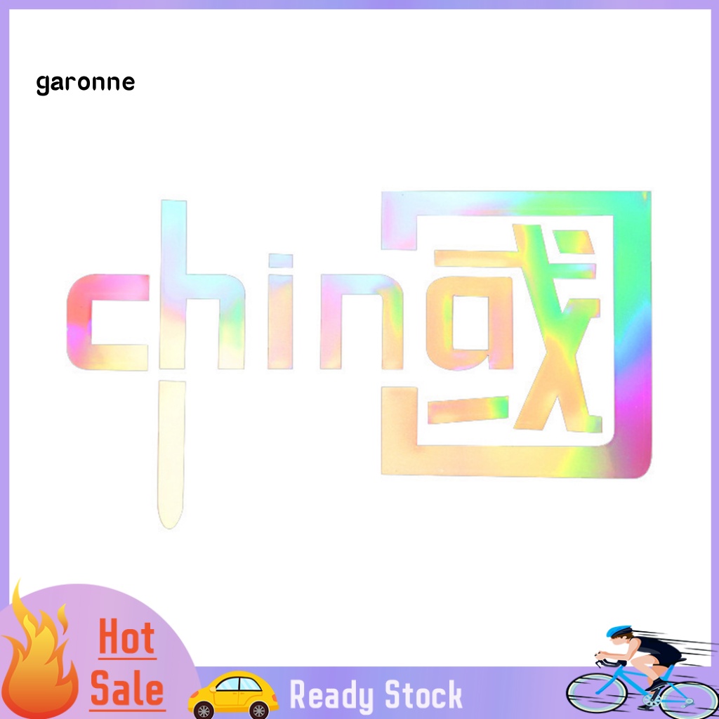 Miếng Dán PET In Chữ Trung Quốc Độc Đáo Trang Trí Xe Máy / Xe Hơi