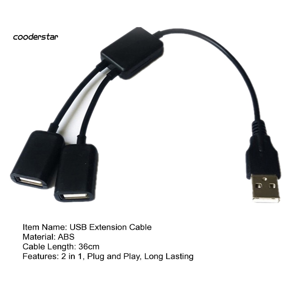 Dây Cáp Chia Cổng USB 1 Ra 2 Cổng USB Cho Máy Tính