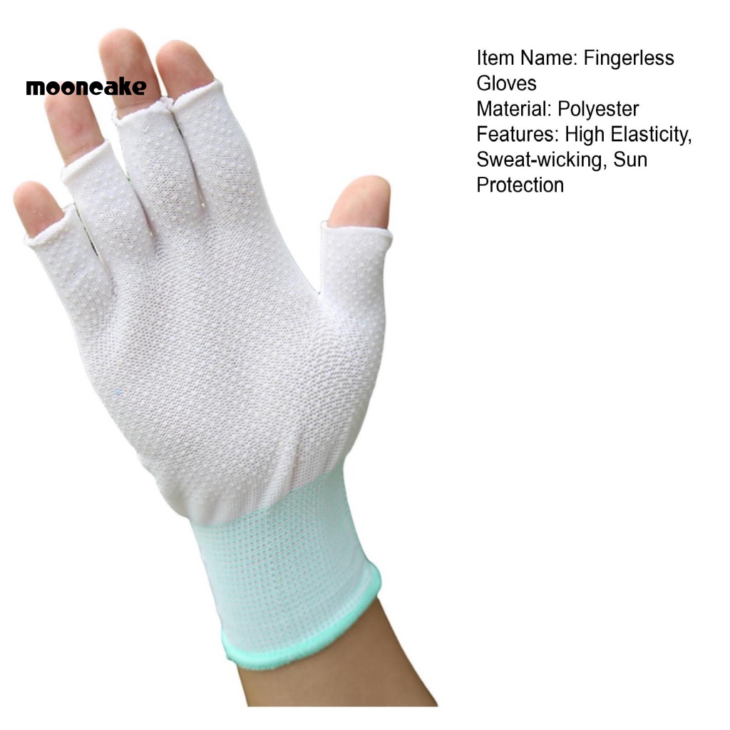 1 Đôi Găng Tay Chạy Xe Đạp / Tập Thể Hình Hạt 3D Thấm Hút Mồ Hôi