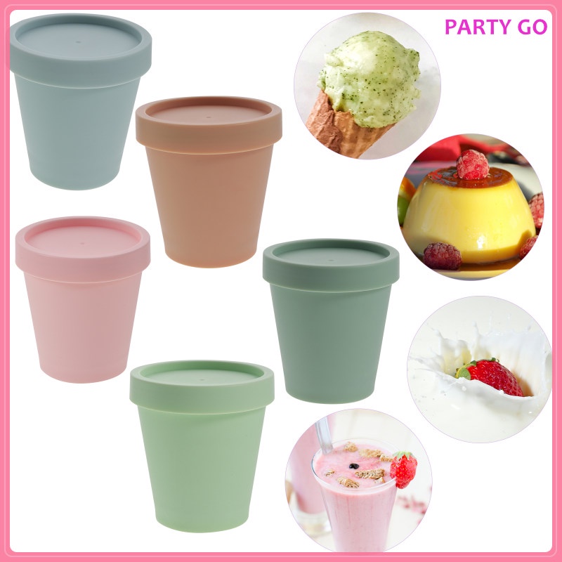 Bộ 5 Hộp Nhựa Pp Dùng Đựng Kem / Phấn Mặt Nạ Tiện Dụng