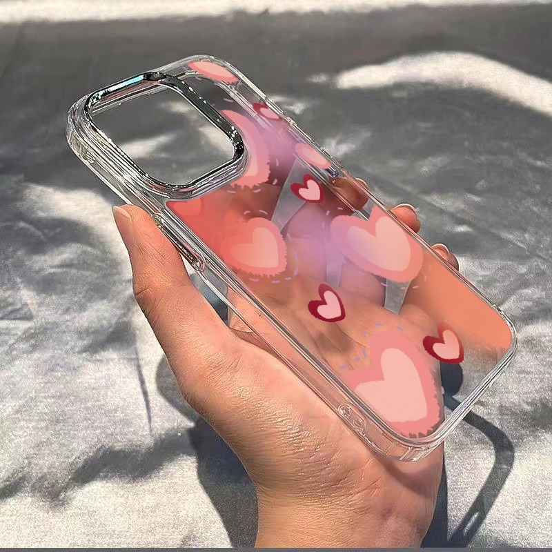 ✅Ốp Điện Thoại Dẻo Họa Tiết Trái Tim Đơn Giản Thời Trang Chống Sốc Cho iPhone12 / 13 14pro11max87