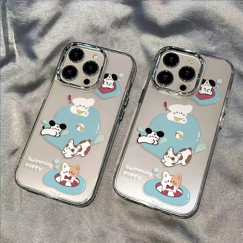 ✅Ốp Điện Thoại Dẻo Họa Tiết Chú Chó Dễ Thương Chống Sốc / Thấm Nước Cho iPhone12 plus 13 max14pro8 5CBD 11 7 Play