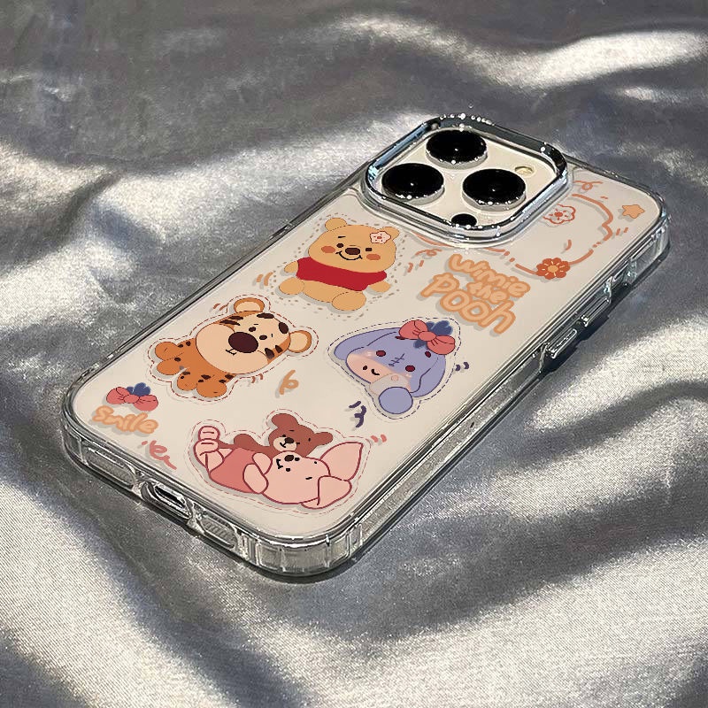 ✅Ốp Điện Thoại Mềm Chống Sốc Hình Gấu Pooh 13 Cho iPhone12 maxins78plus1114pro