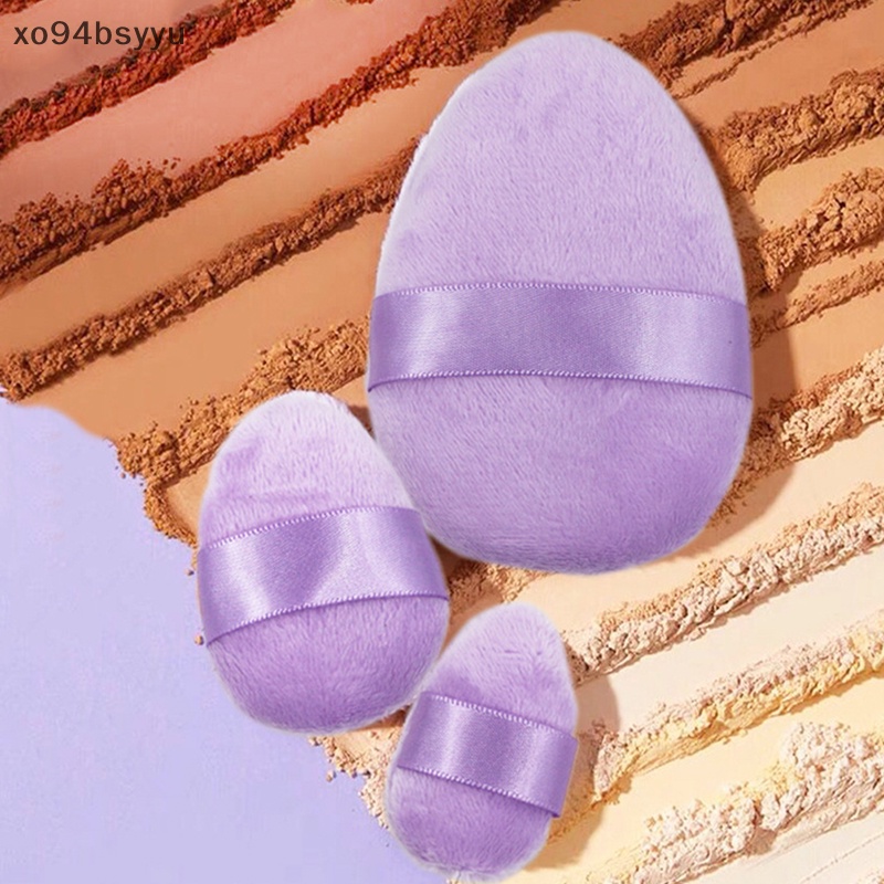 Set 3 Mút Trang Điểm Xo94Bsyu Chất Liệu Cotton Mềm Mại Tiện Dụng