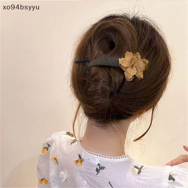 Kẹp Tóc Đuôi Ngựa Trang Trí Hoa Phong Cách Cổ Điển xo94bsyyu Dành Cho Bạn Nữ VN