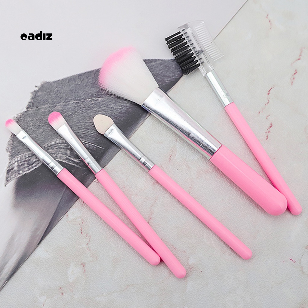 Set 5 Cọ Trang Điểm Mềm Mại Tiện Dụng Khi Đi Du Lịch