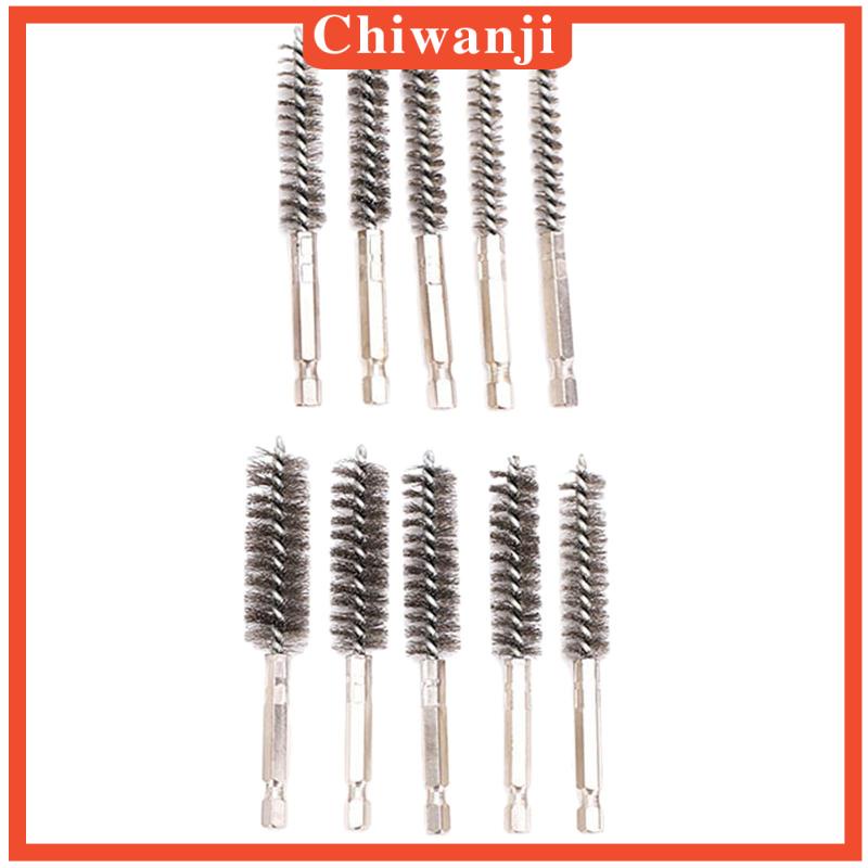 Set 10 Chổi Sợi Dây Làm Sạch Lỗ Khoan Điện Tiện Dụng