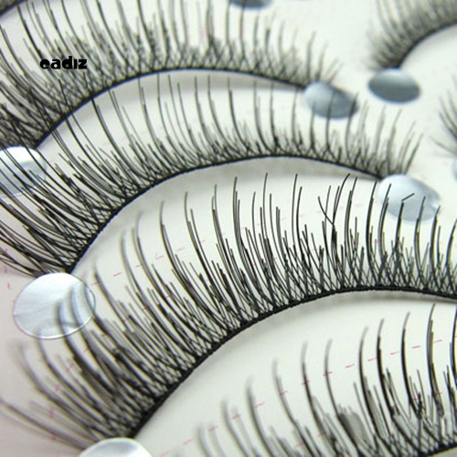 Set 10 Cặp Lông Mi Giả Dài Tự Nhiên Trang Điểm Dự Tiệc
