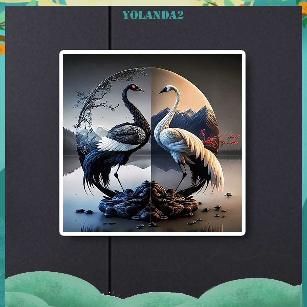 Tranh Đính Đá Kim Cương Toàn Bộ 5D DIY Hình Vẽ Con Sếu