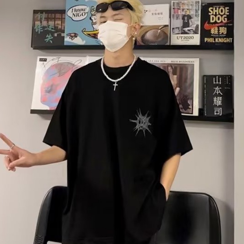 Áo Thun Tay Ngắn Cổ Tròn In Hình Thorn Thời Trang Mùa Hè Cho Nam