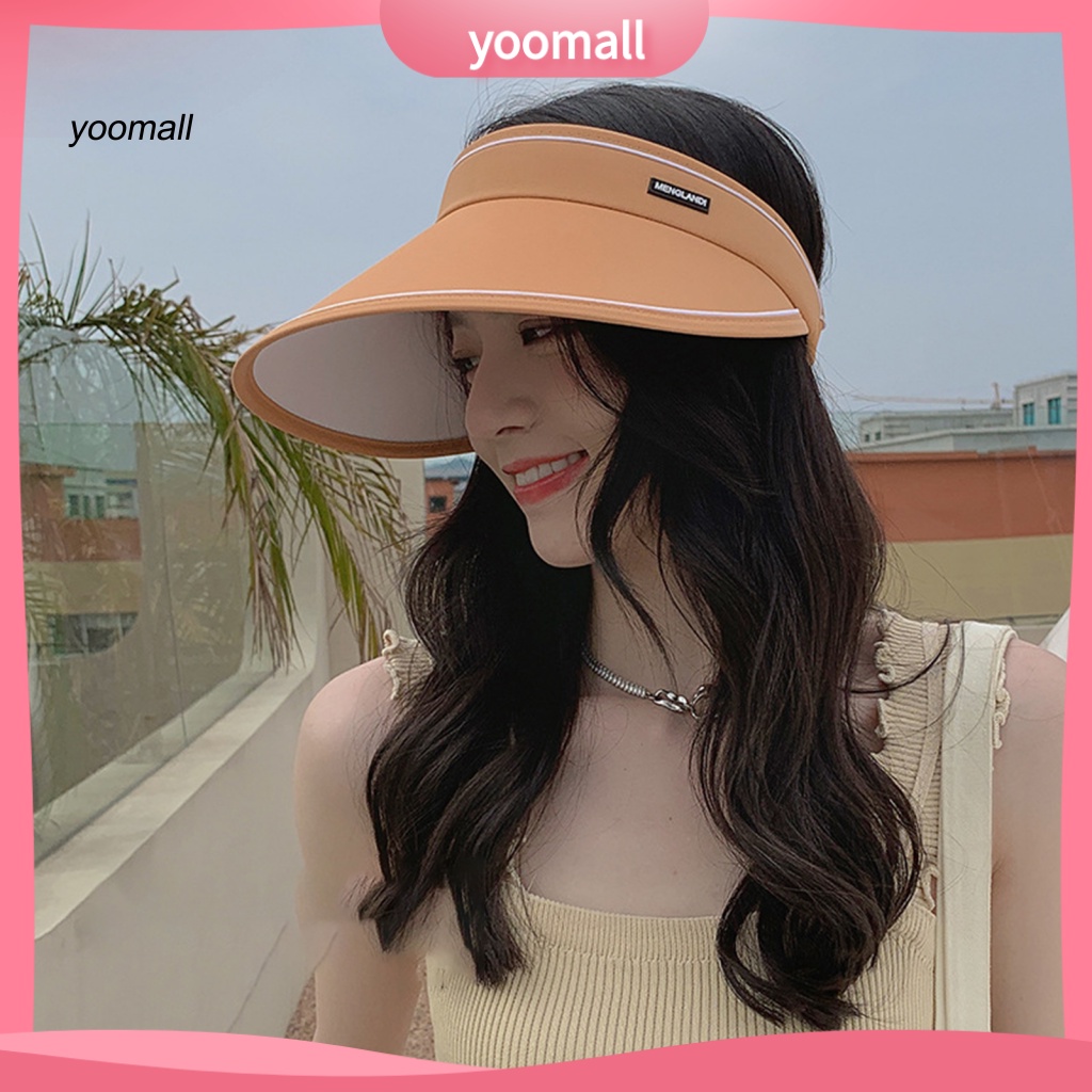 Mũ Lưỡi Trai Hở Chóp Co Giãn In Logo Chữ Thời Trang Cho Nữ