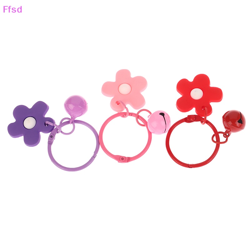 {Ffsd} Móc Chìa Khóa Hình Hoa Nhỏ Nhiều Màu Sắc Phong Cách Hàn Quốc Dành Cho Nữ