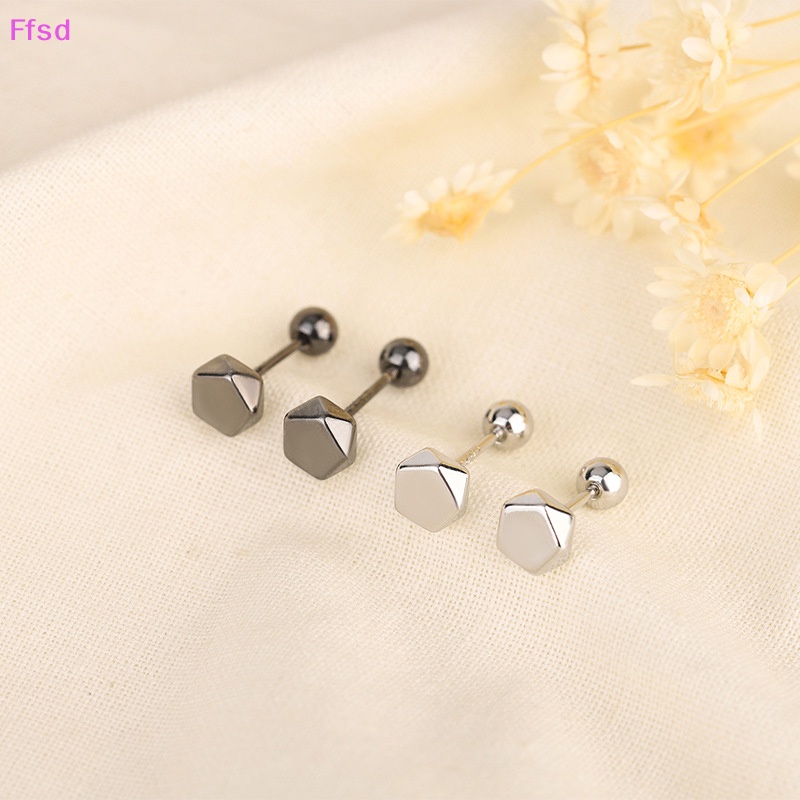 {Ffsd} 1 Đôi Khuyên Tai Dạng Xoắn Ốc Đơn Giản Cho Nữ