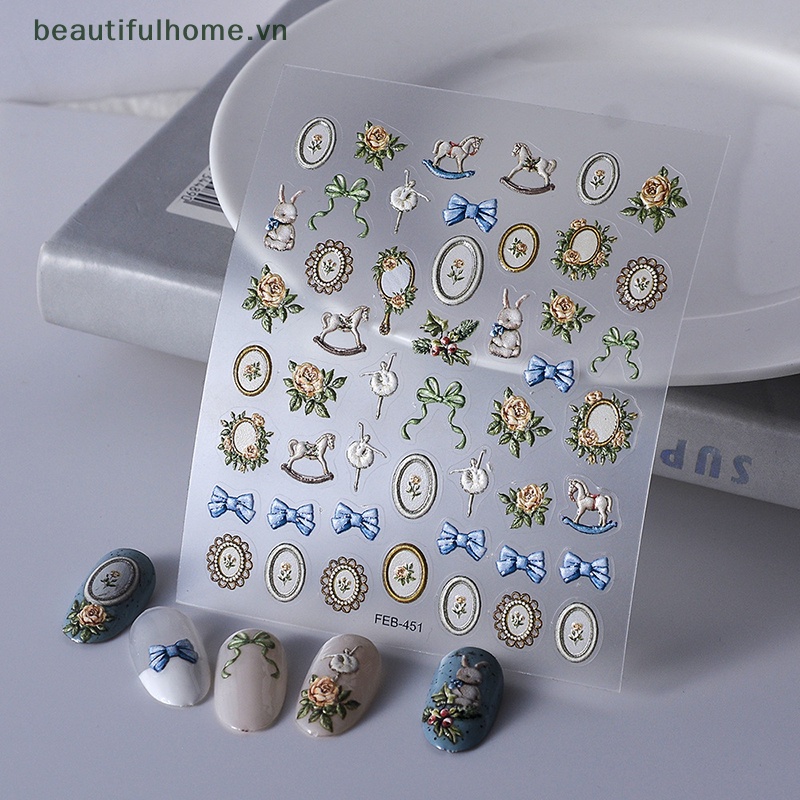 Miếng Dán Trang Trí Móng Tay Ba Chiều Diy