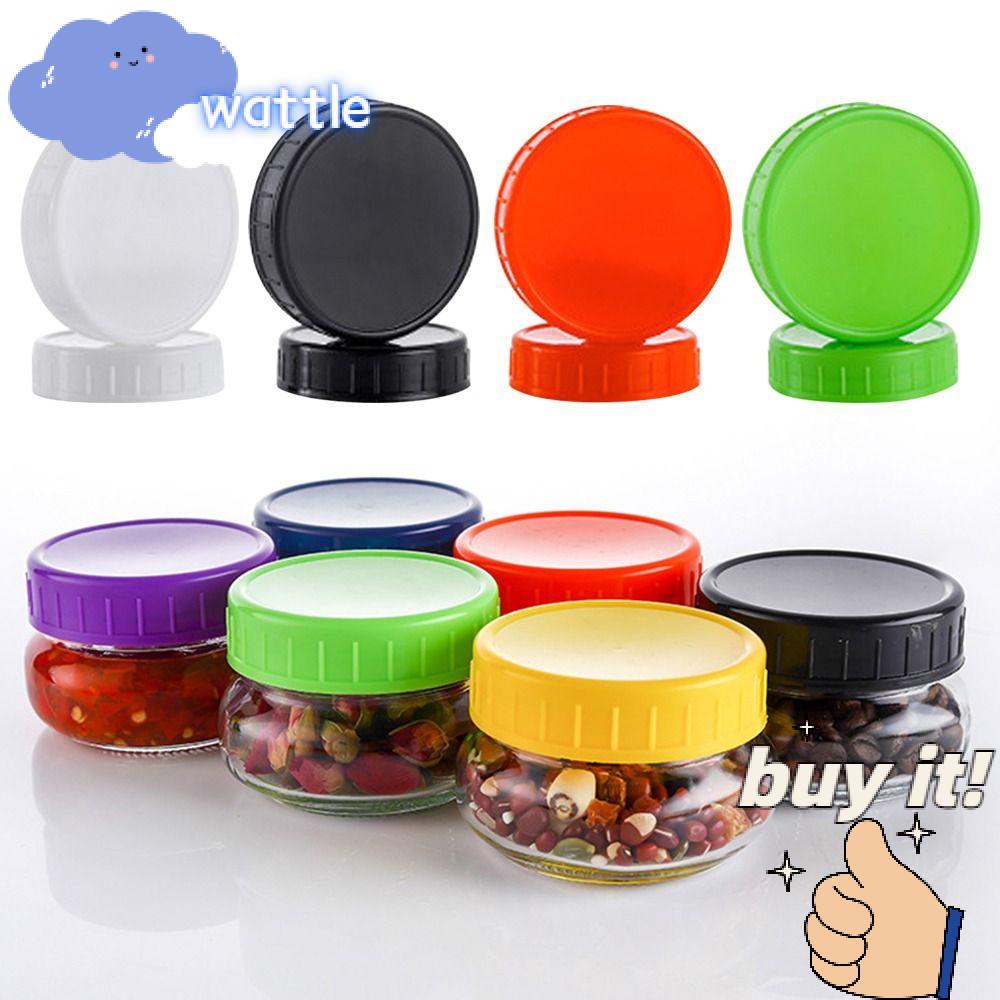 Bộ 6 Nắp Đậy Lọ Mason Miệng Rộng Siêu Bền Tiện Dụng Cho Nhà Bếp Ốp