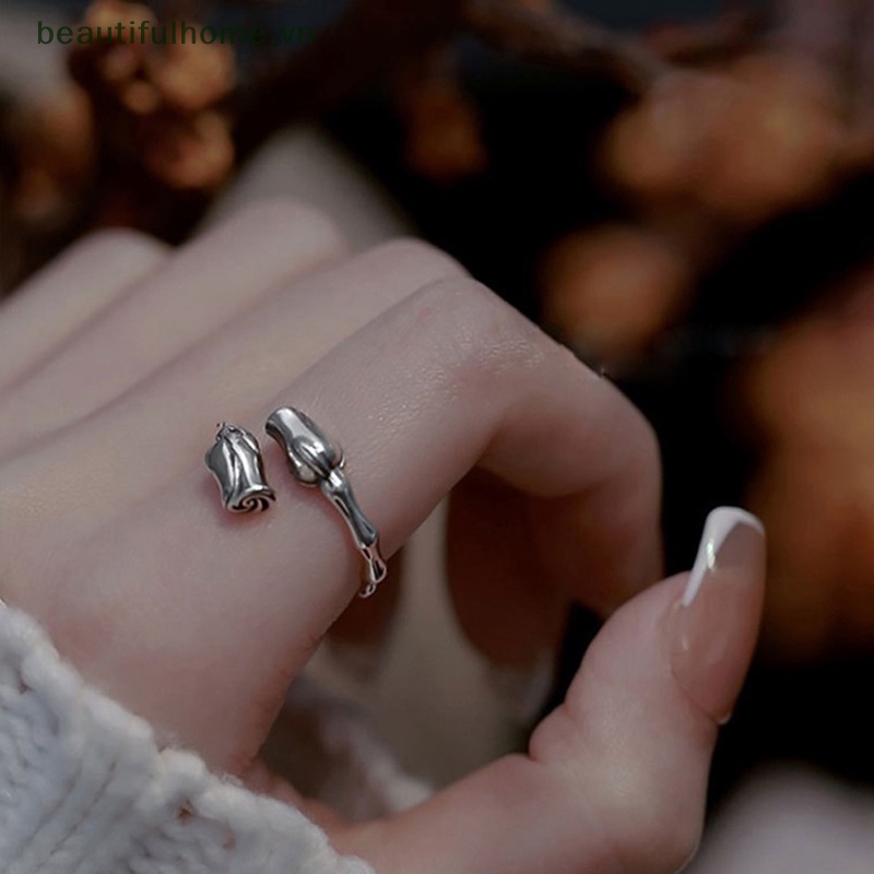 [Đẹp Mắt] Nhẫn Hở Hình Hoa Cổ Điển Hợp Thời Trang Làm Quà Tặng Trang Sức Cho Nữ [beauty]