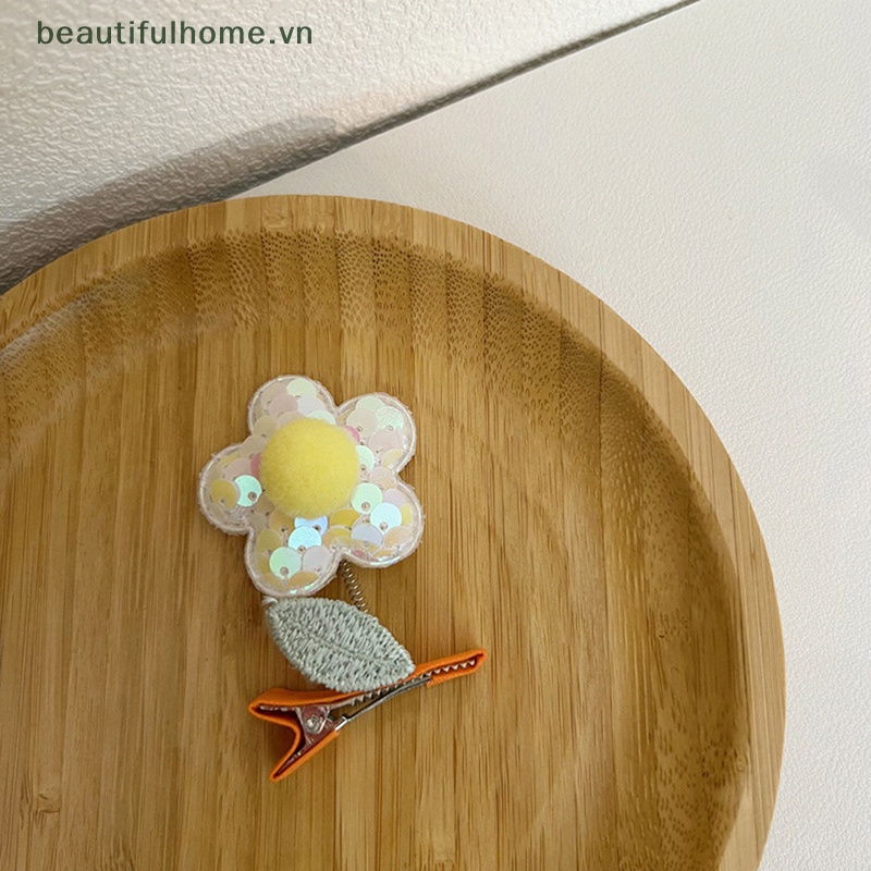1 Kẹp Tóc Hình Hoa Vui Nhộn Cho Bé Gái