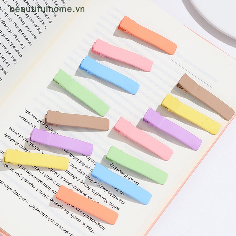 Set 10 Kẹp Tóc 4.7cm Màu Sắc Kẹo Ngọt Dành Cho Nữ