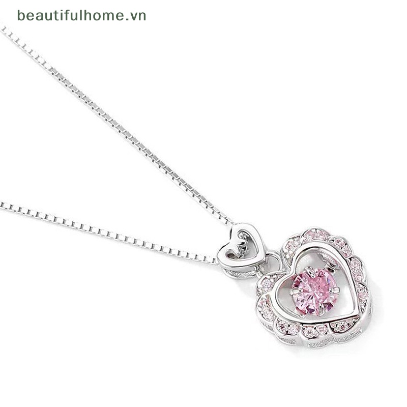 Vòng cổ Mặt Hình Trái Tim Màu Bạc Phong Cách Vintage Thời Trang Cho Nữ